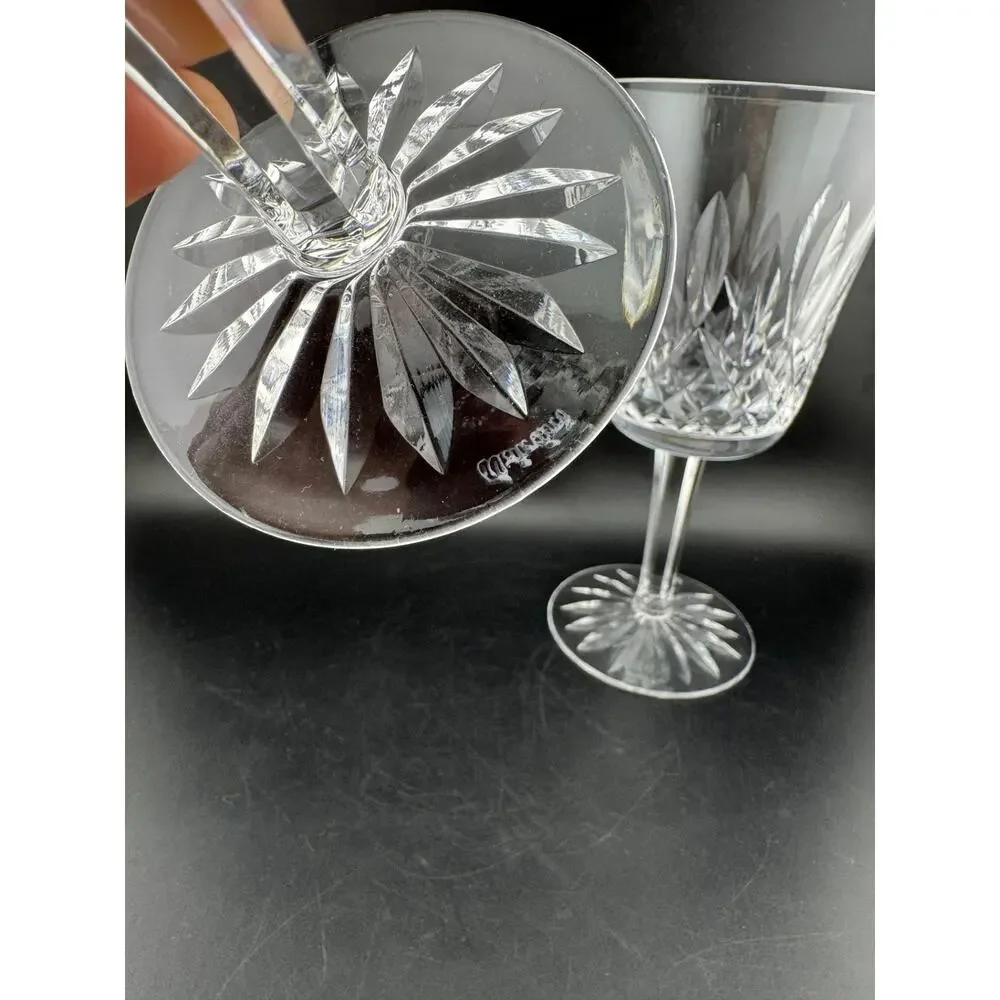 Signed Waterford Crystal Lismore Water Goblets